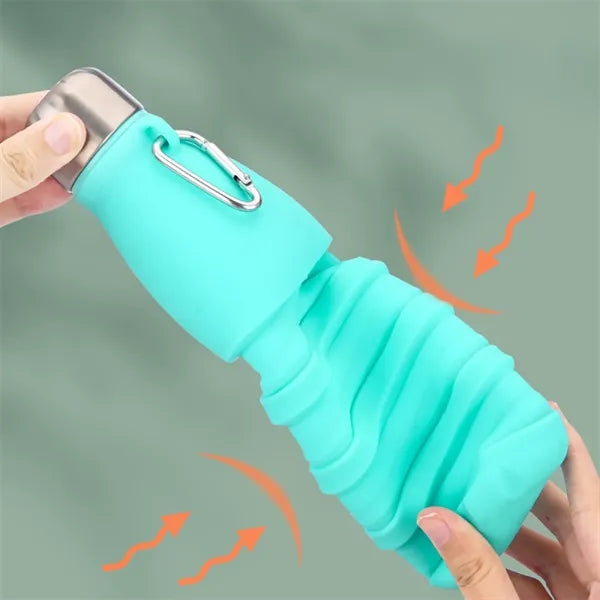 18oz Collapsible Silicone Outdoor Cola Bottle