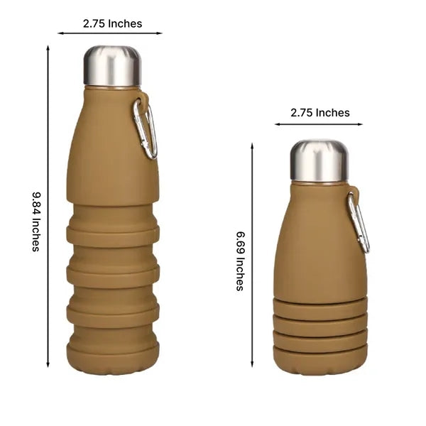 18oz Collapsible Silicone Outdoor Cola Bottle
