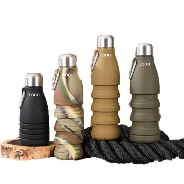 18oz Collapsible Silicone Outdoor Cola Bottle