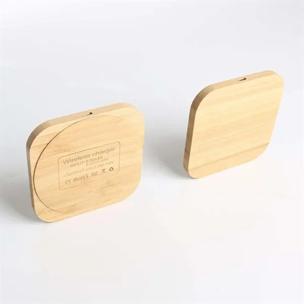 15W Bamboo Light Up Wireless charger