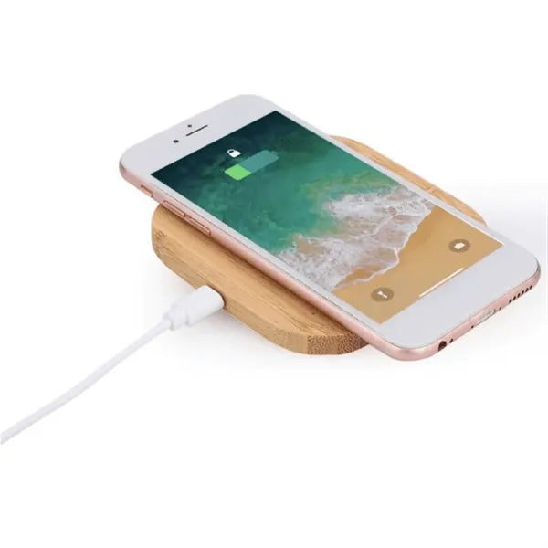 15W Bamboo Light Up Wireless charger
