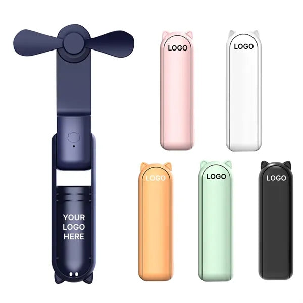 Foldable Handheld Fan Portable Power Bank Mini Cooling