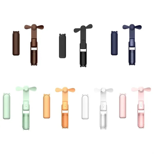 Foldable Handheld Fan Portable Power Bank Mini Cooling