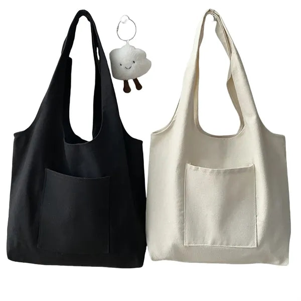 Women's Plain Canvas Tote Bag