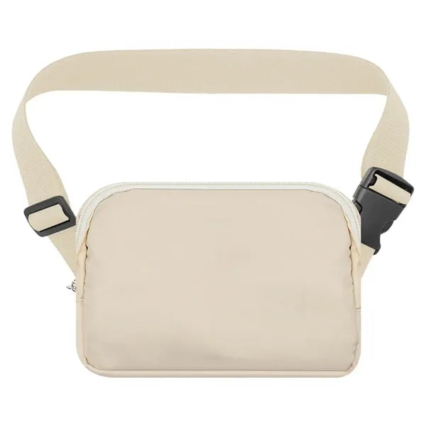 Men's and Women's Nylon Outdoor Sports Crossbody Waist Bag