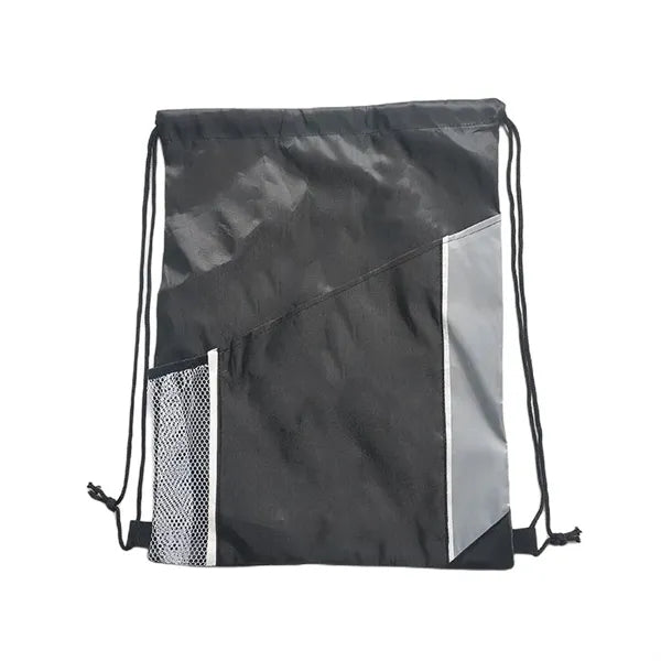 Side Mesh Pockets Drawstring Backpacks