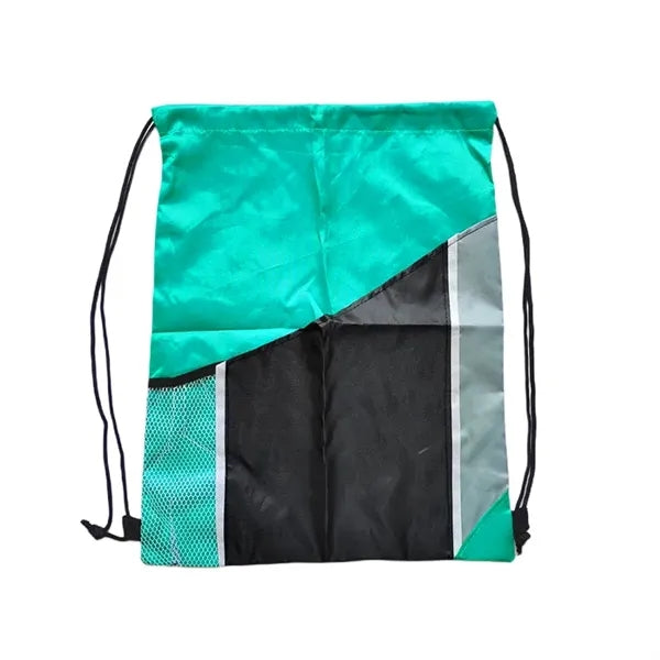 Side Mesh Pockets Drawstring Backpacks