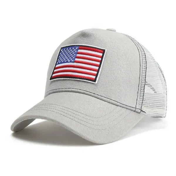 American Flag Mesh Baseball Cap