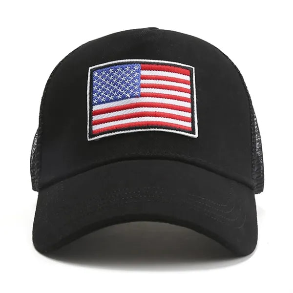 American Flag Mesh Baseball Cap