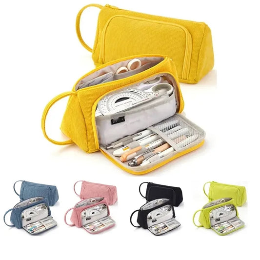 Big Capacity Pencil Case Pen Pouch Office Organizer