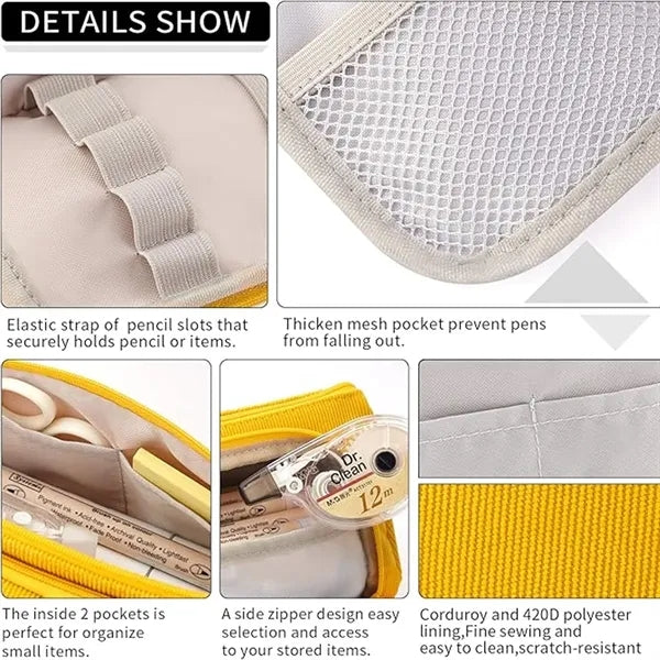 Big Capacity Pencil Case Pen Pouch Office Organizer