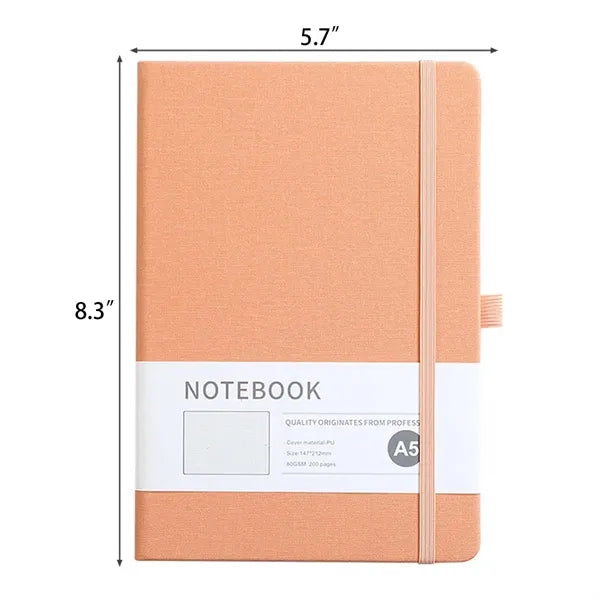 Hardcover Leather College Ruled Notebook
