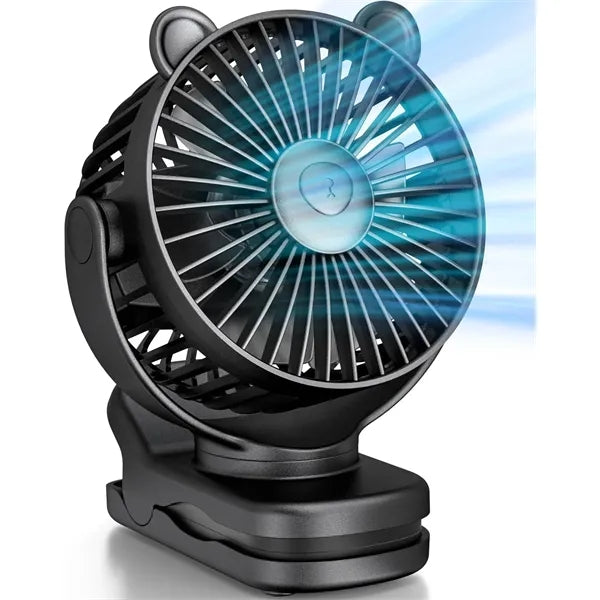 2000 mAh Rechargeable Cartoon Clip-on Fan