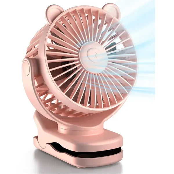 2000 mAh Rechargeable Cartoon Clip-on Fan