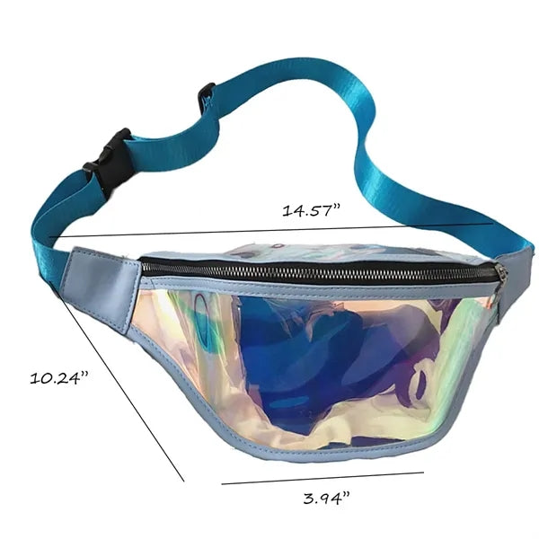 Sport Mini Transparent Swim Crossbody Laser Waist Bag