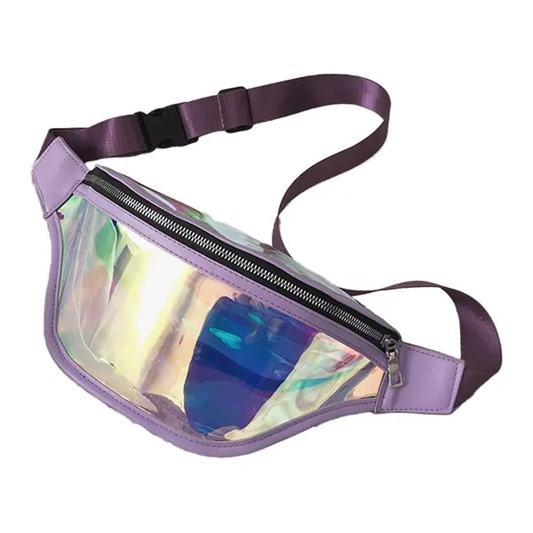Sport Mini Transparent Swim Crossbody Laser Waist Bag