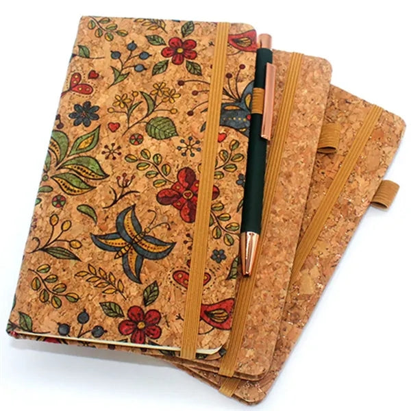 A5 Cork Cover Notepad Notebook