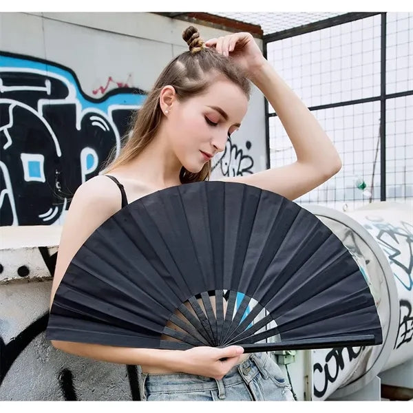 13 Inch Single-sided Oxford Cloth Folding Fan