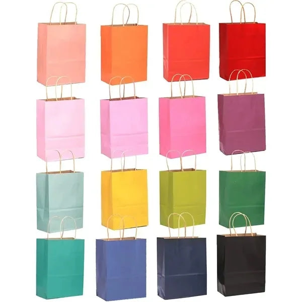 Grocery Shopping Tote Brown Kraft Paper Bags with Handles