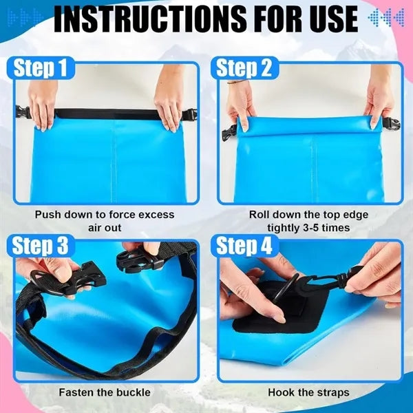 Floating Waterproof Dry Bag Backpack 5L/10L/20L