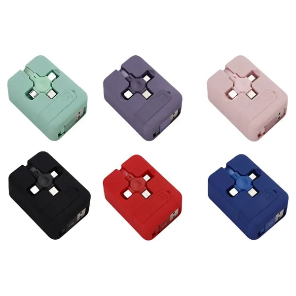 3 in 1 Charging Cable Retractable Roll