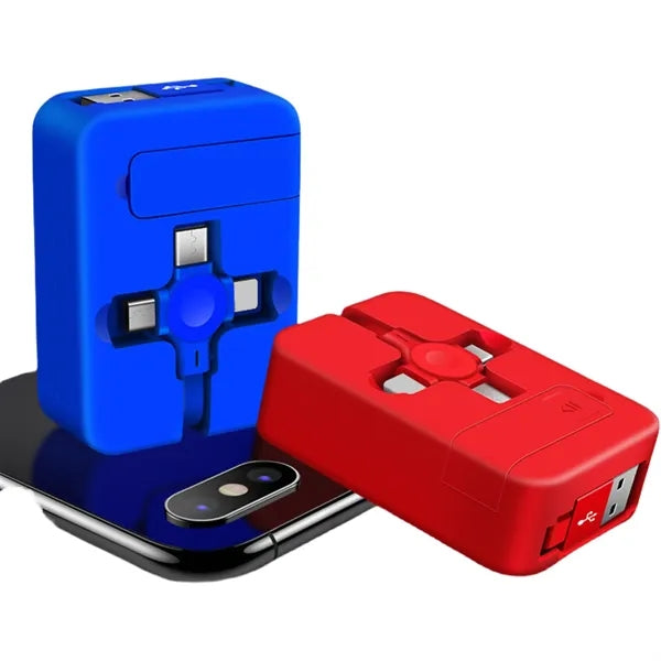 3 in 1 Charging Cable Retractable Roll