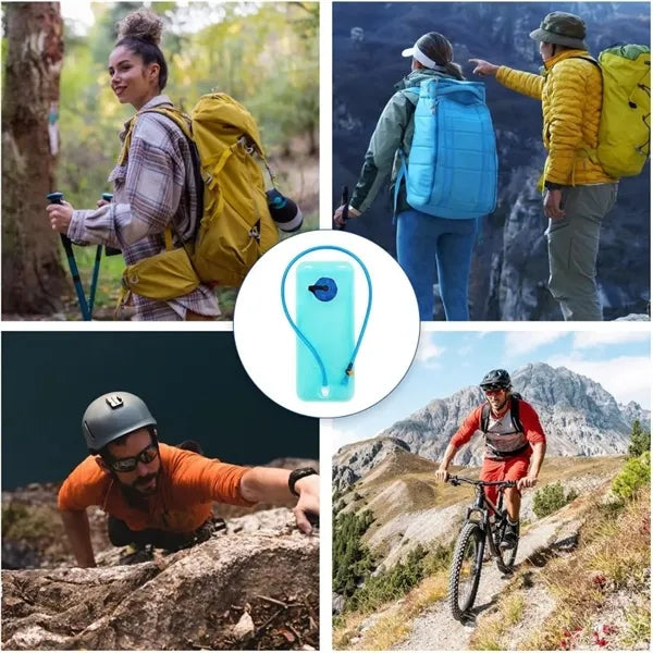 2L Hydration Bladder Water Reservoir with Tube for Hiking