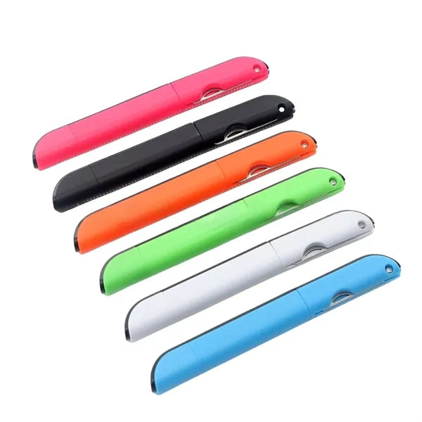 Ruler Ballpoint Pen With Scissors And Knife