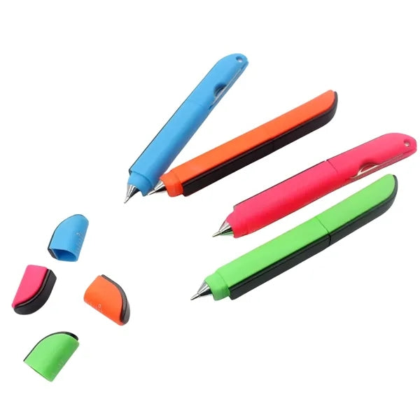 Ruler Ballpoint Pen With Scissors And Knife