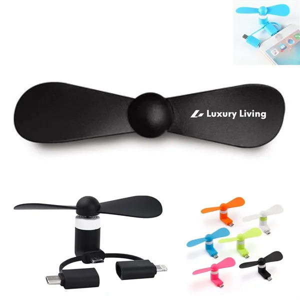 3-in-1 Mini Cell Phone Fan