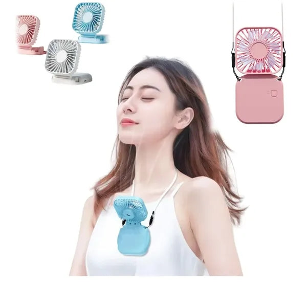3 in 1 Portable USB Desk Foldable Handheld Neck Fan