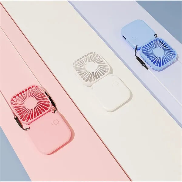 3 in 1 Portable USB Desk Foldable Handheld Neck Fan
