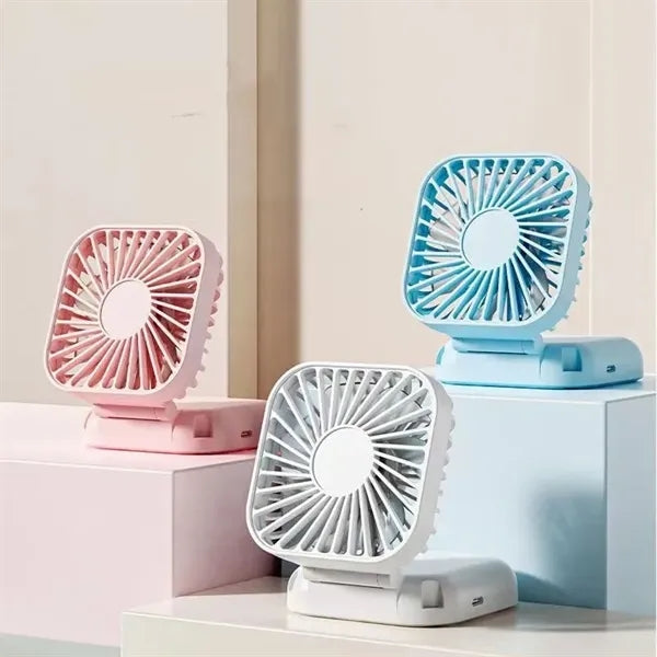 3 in 1 Portable USB Desk Foldable Handheld Neck Fan