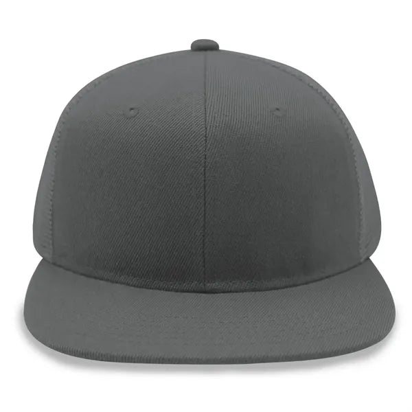 6 Panel Snapback Poly Twill Trucker Cap with Flat Bill