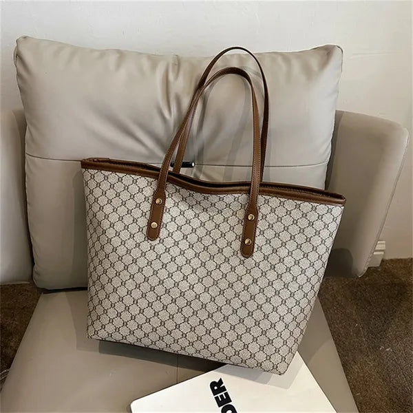 Large Tote Bags for Women with Zipper Plaid