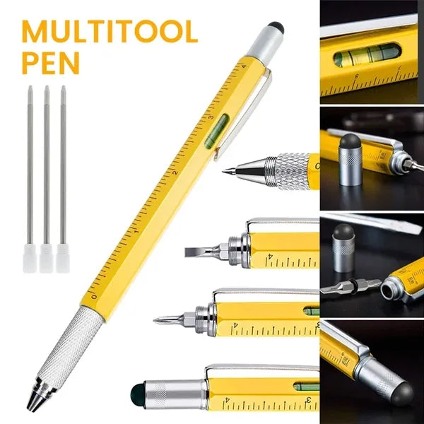 6 in 1 Multi Functional Engineer Tool Pen