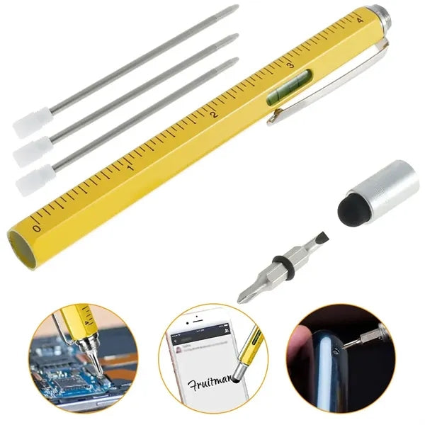 6 in 1 Multi Functional Engineer Tool Pen