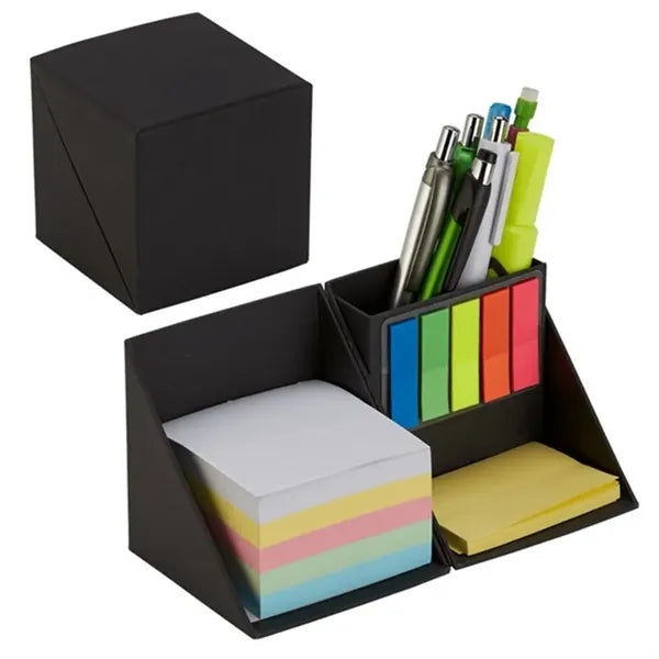 Cube Sticky Memo Pads with Pen Holder
