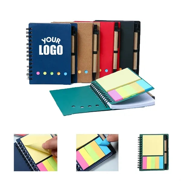 Spiral Notebook with Pen Holder