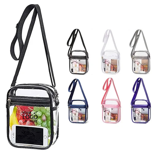 Outdoor Transparent Crossbody Purse Bag Clear Handbag