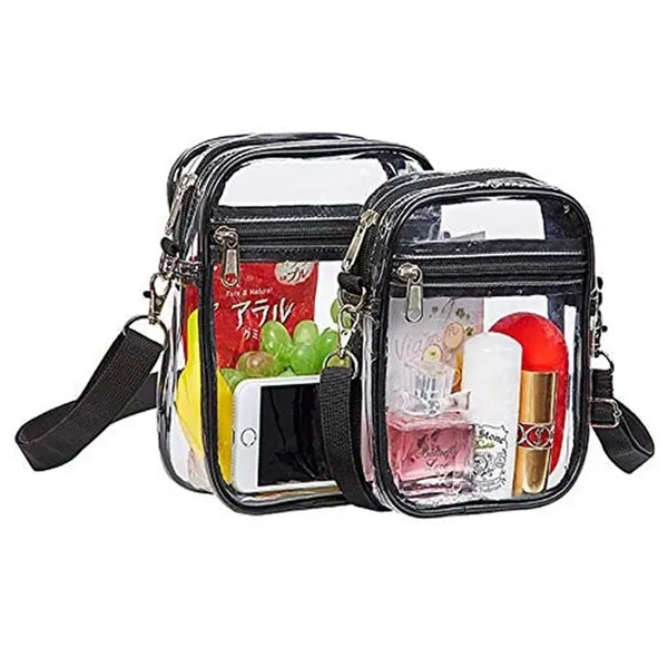 Outdoor Transparent Crossbody Purse Bag Clear Handbag