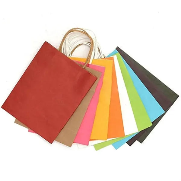 Colorful Shopping Party Gift Kraft Paper Bag with Handle