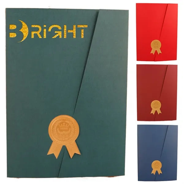 Trifold Paper Certificate Cover