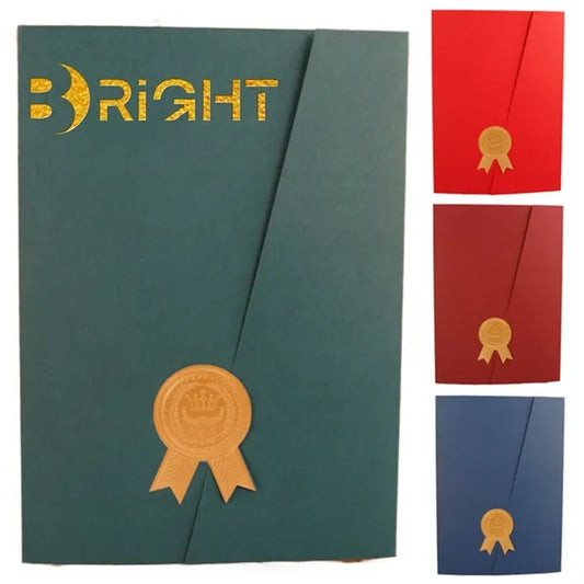 Trifold Paper Certificate Cover