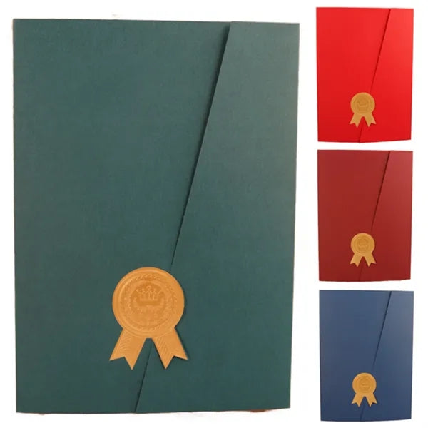 Trifold Paper Certificate Cover