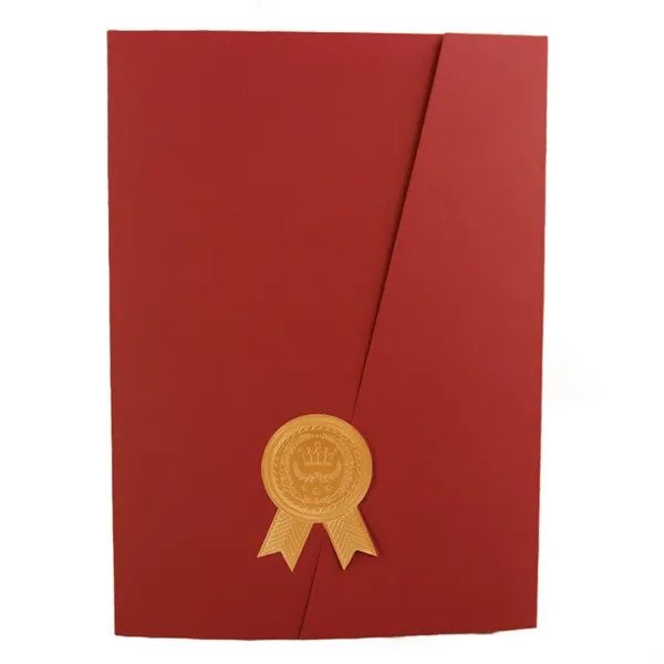 Trifold Paper Certificate Cover
