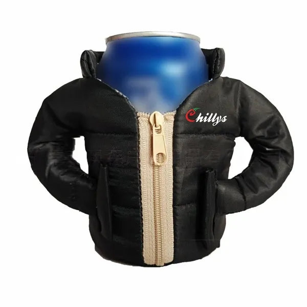Down Jacket Style Winter Warm Cup Cover