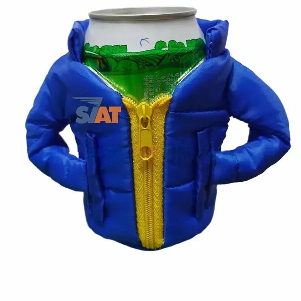 Down Jacket Style Winter Warm Cup Cover