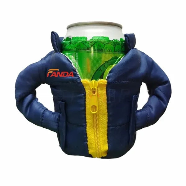Down Jacket Style Winter Warm Cup Cover