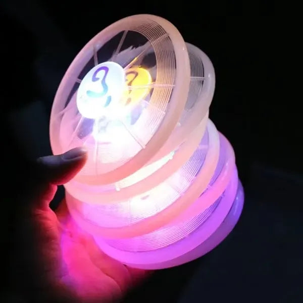 LED Light Up Flying Disc Frisbee Flyer